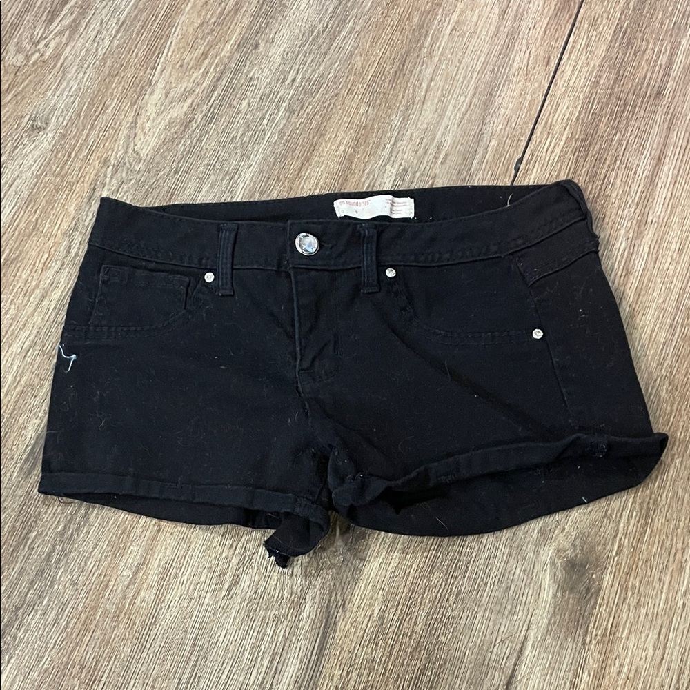 No Boundaries Black Jean Shorts